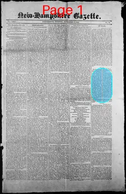 Page thumbnail for The New Hampshire Gazette