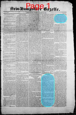 Page thumbnail for The New Hampshire Gazette