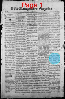 Page thumbnail for The New Hampshire Gazette