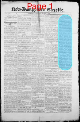 Page thumbnail for The New Hampshire Gazette