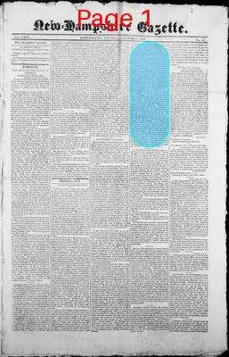 Page thumbnail for The New Hampshire Gazette