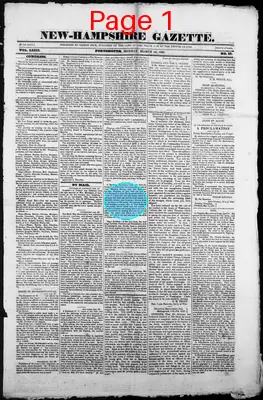 Page thumbnail for The New Hampshire Gazette