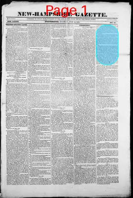 Page thumbnail for The New Hampshire Gazette