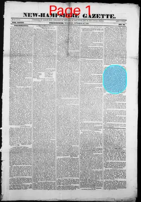 Page thumbnail for The New Hampshire Gazette