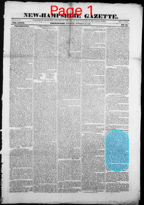 Page thumbnail for The New Hampshire Gazette