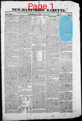 Page thumbnail for The New Hampshire Gazette