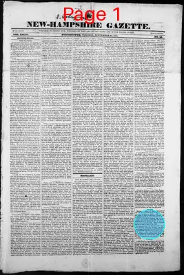 Page thumbnail for The New Hampshire Gazette