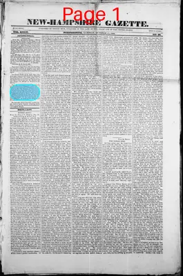 Page thumbnail for The New Hampshire Gazette