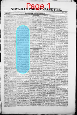 Page thumbnail for The New Hampshire Gazette