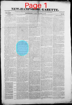 Page thumbnail for The New Hampshire Gazette