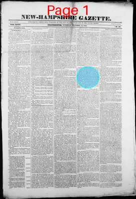 Page thumbnail for The New Hampshire Gazette