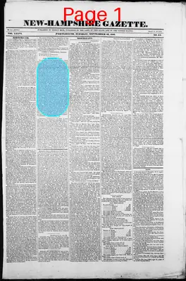 Page thumbnail for The New Hampshire Gazette