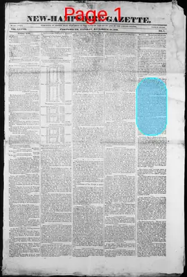 Page thumbnail for The New Hampshire Gazette