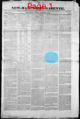 Page thumbnail for The New Hampshire Gazette