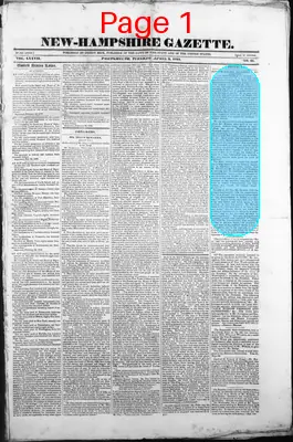Page thumbnail for The New Hampshire Gazette