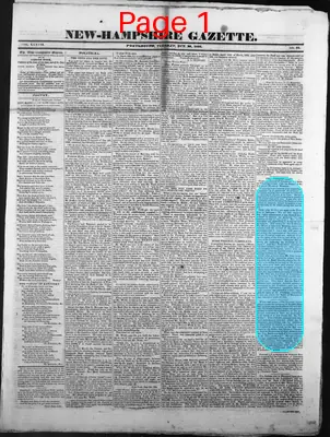 Page thumbnail for The New Hampshire Gazette
