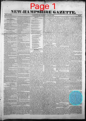 Page thumbnail for The New Hampshire Gazette