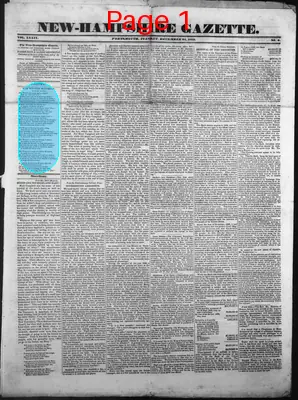 Page thumbnail for The New Hampshire Gazette