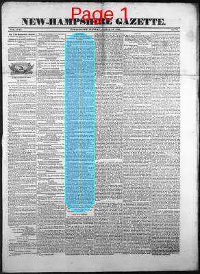 Page thumbnail for The New Hampshire Gazette