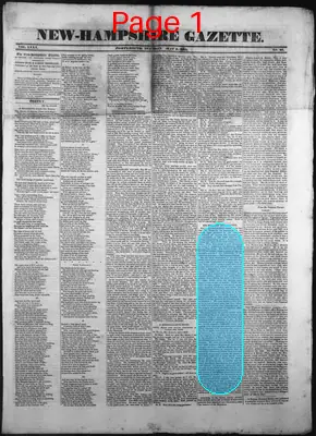 Page thumbnail for The New Hampshire Gazette
