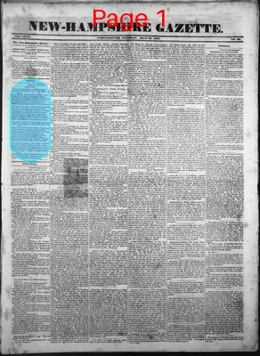 Page thumbnail for The New Hampshire Gazette