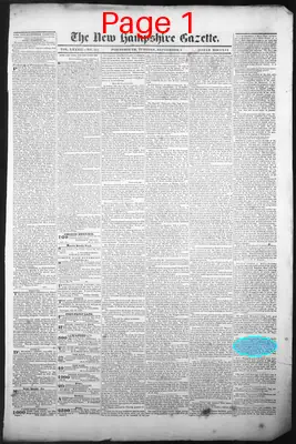 Page thumbnail for The New Hampshire Gazette