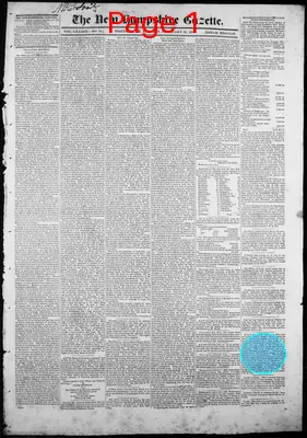 Page thumbnail for The New Hampshire Gazette