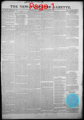 Page thumbnail for The New Hampshire Gazette