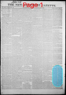 Page thumbnail for The New Hampshire Gazette