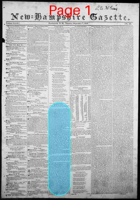 Page thumbnail for The New Hampshire Gazette