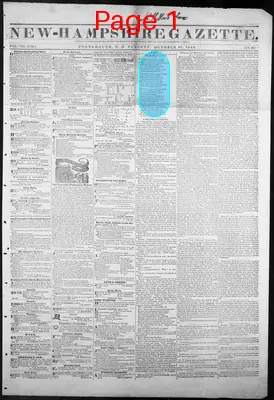 Page thumbnail for The New Hampshire Gazette