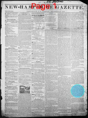 Page thumbnail for The New Hampshire Gazette