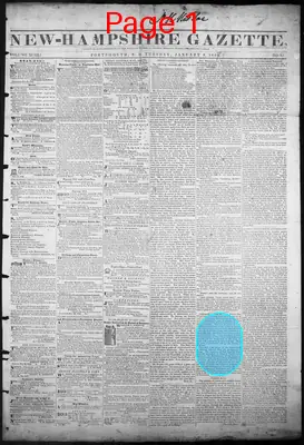 Page thumbnail for The New Hampshire Gazette