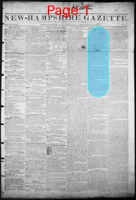 Page thumbnail for The New Hampshire Gazette