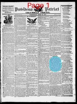 Page thumbnail for Providence Patriot, Columbian Phenix