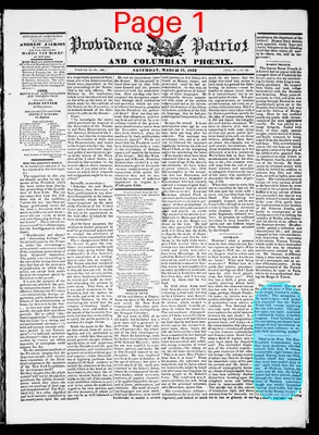 Page thumbnail for Providence Patriot, Columbian Phenix