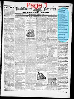 Page thumbnail for Providence Patriot, Columbian Phenix