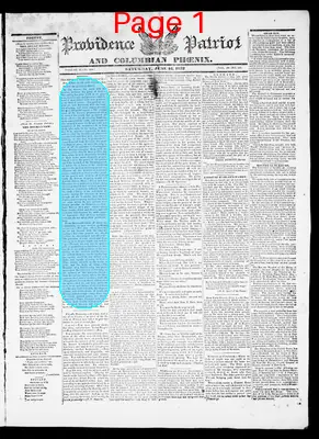Page thumbnail for Providence Patriot, Columbian Phenix