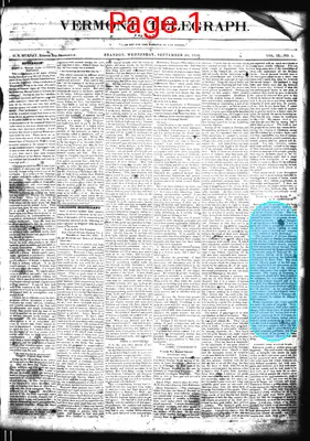 Page thumbnail for Vermont Telegraph