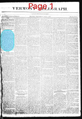 Page thumbnail for Vermont Telegraph