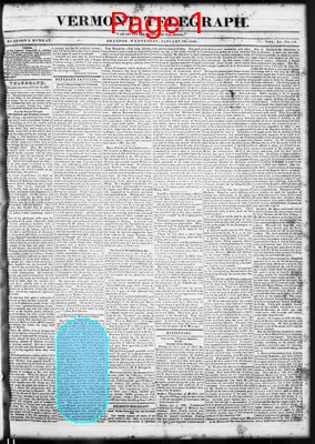 Page thumbnail for Vermont Telegraph