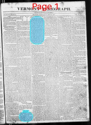 Page thumbnail for Vermont Telegraph