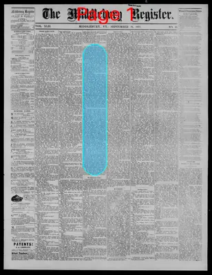 Page thumbnail for The Middlebury Register