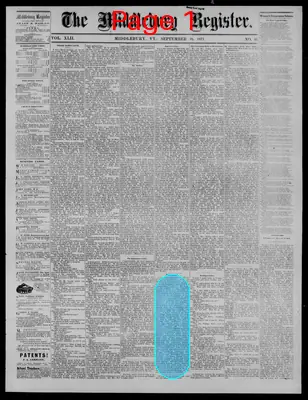 Page thumbnail for The Middlebury Register