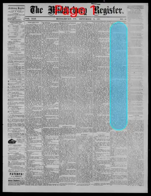 Page thumbnail for The Middlebury Register