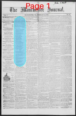 Page thumbnail for The Manchester Journal
