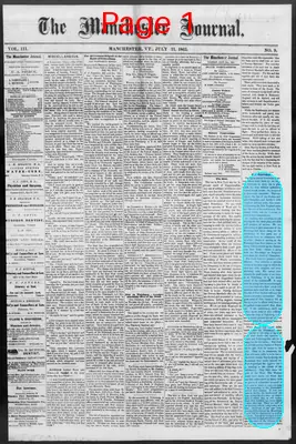 Page thumbnail for The Manchester Journal