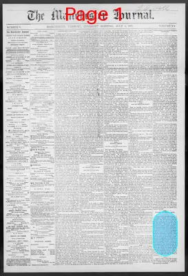 Page thumbnail for The Manchester Journal