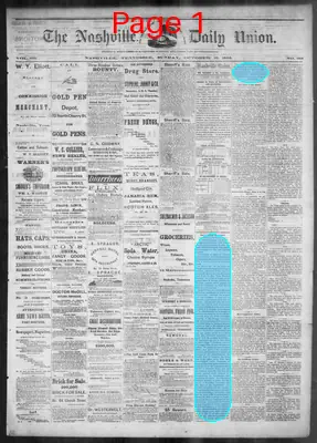 Page thumbnail for The Nashville Daily Union