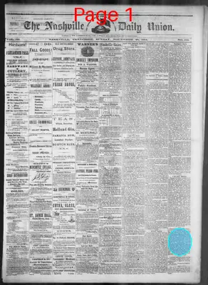 Page thumbnail for The Nashville Daily Union